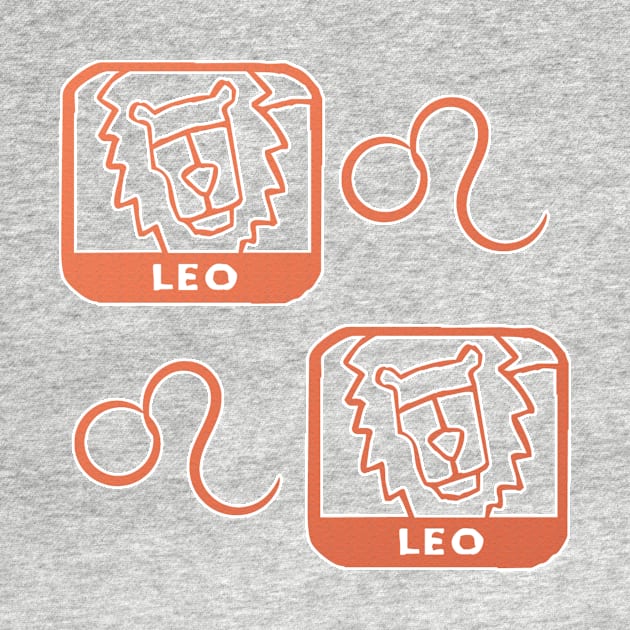 Leo Birth Sign - Orange by BurritoKitty